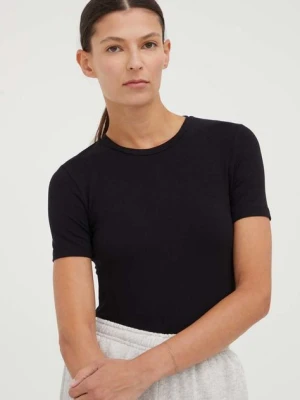 Samsoe Samsoe t-shirt ESTER damski kolor czarny F00012121