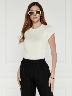 Samsøe Samsøe T-shirt | Regular Fit biały