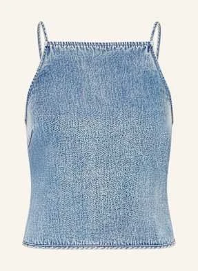 Samsøe  Samsøe Top Sabellagio W Stylu Jeansowym Z Wycięciem blau SAMSØE  SAMSØE