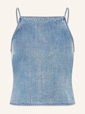 Samsøe  Samsøe Top Sabellagio W Stylu Jeansowym Z Wycięciem blau SAMSØE  SAMSØE