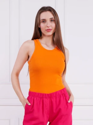 Samsøe Samsøe Top | Slim Fit pomarańczowy