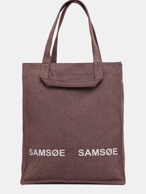 Samsoe Samsoe torba SALUCCA kolor fioletowy U25100003