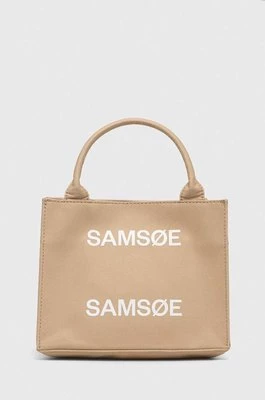 Samsoe Samsoe torebka Betty kolor beżowy