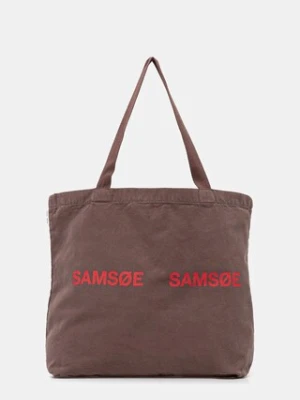 Samsoe Samsoe torebka FRINKA kolor brązowy F20300113