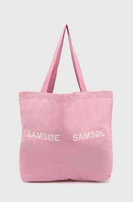 Samsoe Samsoe torebka FRINKA kolor różowy F20300113