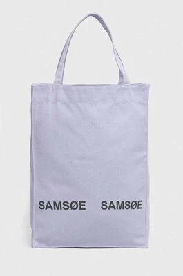Samsoe Samsoe torebka Luca kolor fioletowy UNI214000