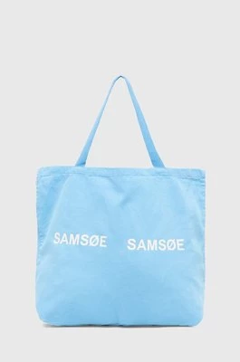 Samsoe Samsoe torebka FRINKA kolor niebieski F20300113