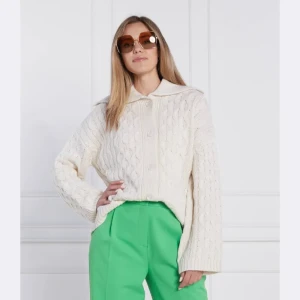 Samsøe Samsøe Wełniany kardigan | Relaxed fit