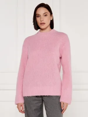 Samsøe Samsøe Wełniany sweter SAJOAN | Loose fit