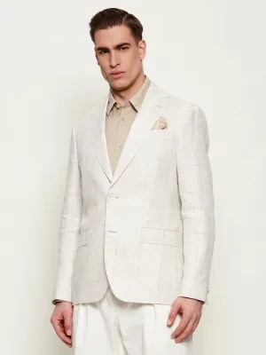 Sand Copenhagen Lniana marynarka M Check - Star Napoli 1/2. | Regular Fit