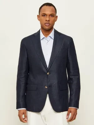 Sand Copenhagen Lniana marynarka Star Napoli | Modern fit | z dodatkiem wełny