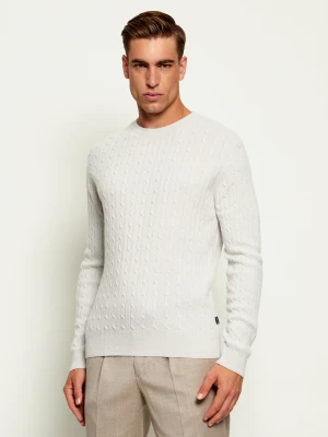 Sand Copenhagen Sweter Iq | Regular Fit | z dodatkiem wełny i kaszmiru szary