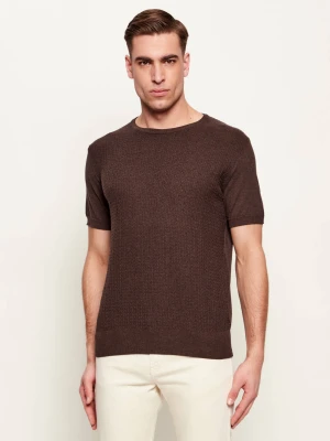 Sand Copenhagen Sweter Retro | Regular Fit brązowy