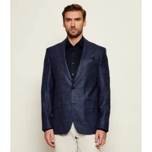 Sand Copenhagen Wełniana marynarka z poszetką Star Napoli | Modern fit | z dodatkiem jedwabiu