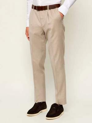 Sand Copenhagen Wełniane spodnie chino Mark N | Regular Fit | stretch beżowy