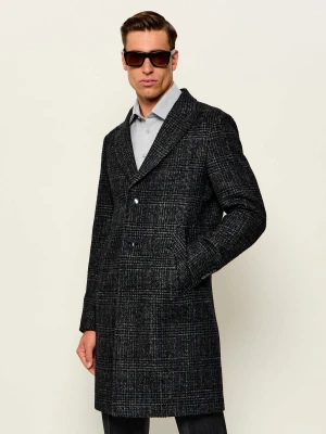 Sand Copenhagen Wełniany płaszcz Retro Dandy czarny