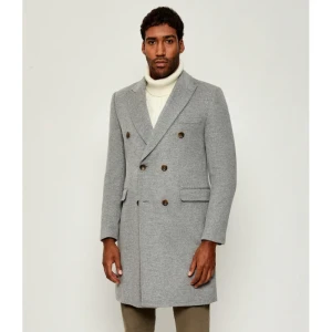 Sand Copenhagen Wełniany płaszcz Sultan DB | z dodatkiem kaszmiru