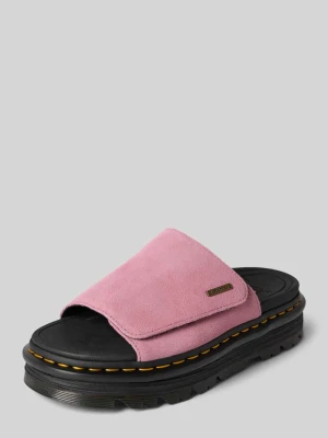Sandał ze skóry z rzepem model 'ZebZag Slide' Dr. Martens