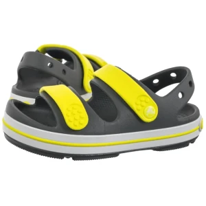 Sandałki Crocband Cruiser Sandal K Grey/Acidity 209423-1NJ (CR409-d) Crocs
