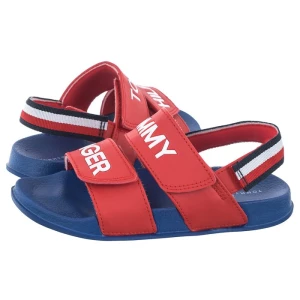 Sandałki Logo Velcro Sandal Red T1B2-32927-1172 300 (TH767-b) Tommy Hilfiger