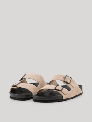 Sandałki Velluto Stampa Portabella w kolorze beżowym Joop