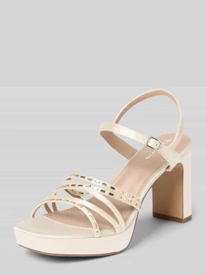 Sandałki z aplikacją z kryształków model 'PUMP' tamaris