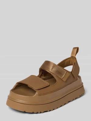 Sandałki z podeszwą na platformie model 'GOLDENGLOW' Ugg