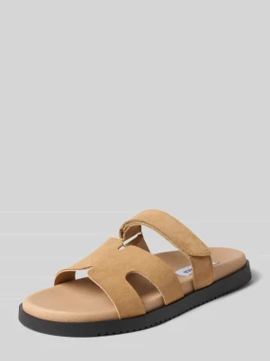 Sandałki ze skóry model 'Missile' Steve Madden Piaskowy