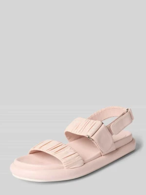 Sandałki ze skóry z rzepem Marc Cain Bags & Shoes