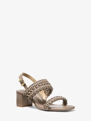 Sandały Audrina na plecionym słupkowym obcasie MICHAEL Michael Kors