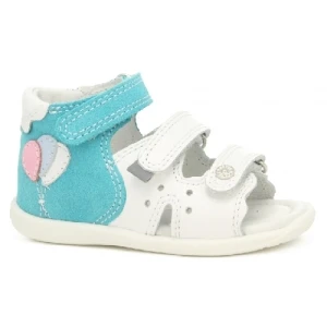 Sandały Bartek dla dziewcząt biało zielony t 71158 0003 p44612