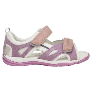 Biało fioletowe sandały dla dziewczynki Bartek 84414-67