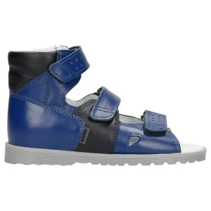 Granatowo czarne sandały zabudowane Bartek 86804-024