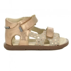 Sandały Bartek dla dziewcząt złoto beżowy w 11042209 p48255