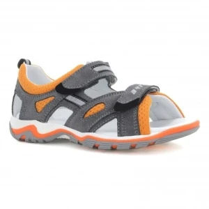 Sandały Bartek szaro pomarańczowy w 19176 009 p47257