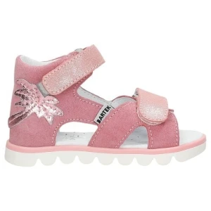 Różowe sandały dziewczęce 11227016 z błyszcząca ozdobą 11227016 Bartek