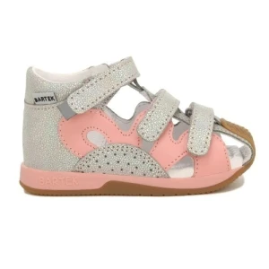 Sandały Bartek dla dziewcząt różowo srebrny w 81021 006 p47029