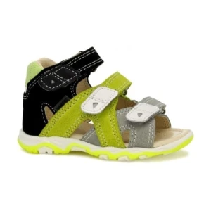 Sandały Bartek dla chłopców zielono czarno żółty t 11708 021 p46520