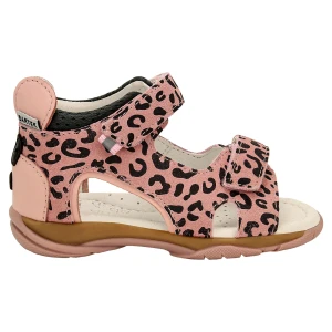 Różowe sandały w panterke dla dziewczynki Bartek 84410-64