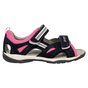 Granatowo różowe sandały Bartek 84414 65 zapinane na rzepy 84414-65