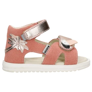 Różowe skórzane sandały dla dziewczynki 84406 85 Bartek 84406-85