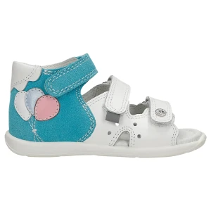 Sandały Bartek dla dziewcząt biało zielony t 71158 0003 p44612