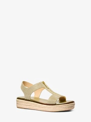 Sandały Berkley z błyszczącej siateczki z łańcuszka MICHAEL Michael Kors