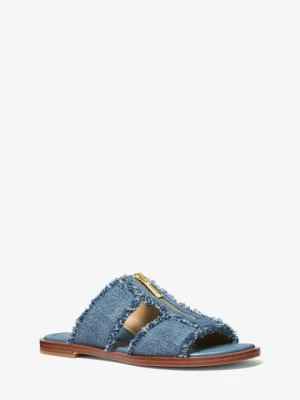 Sandały Berkley z postrzępionego denimu Michael Kors