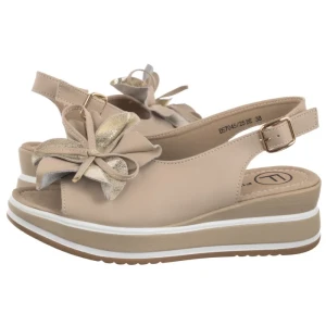 Sandały Beżowe DS7045/26 BE (FO162-a) Filippo