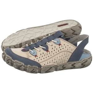 Sandały Beżowe L0375-91 Beige Combination (RI374-a) Rieker