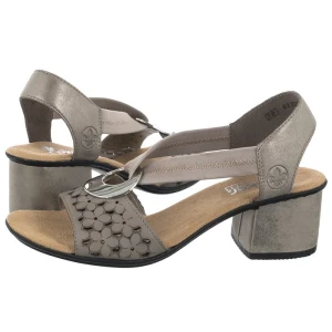 Sandały Białe 64677-64 Beige (RI12-b) Rieker