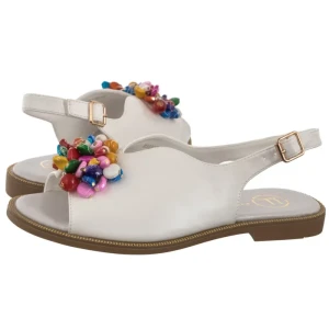 Sandały Białe DS6230/25 WH (FO104-b) Filippo