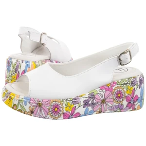 Sandały Białe DS7579/26 WH (FO240-a) Filippo