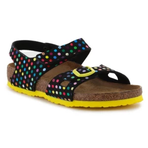 Sandały Birkenstock Colorado Rivet Logo Digital Dots Black Jr 1023611 wielokolorowe